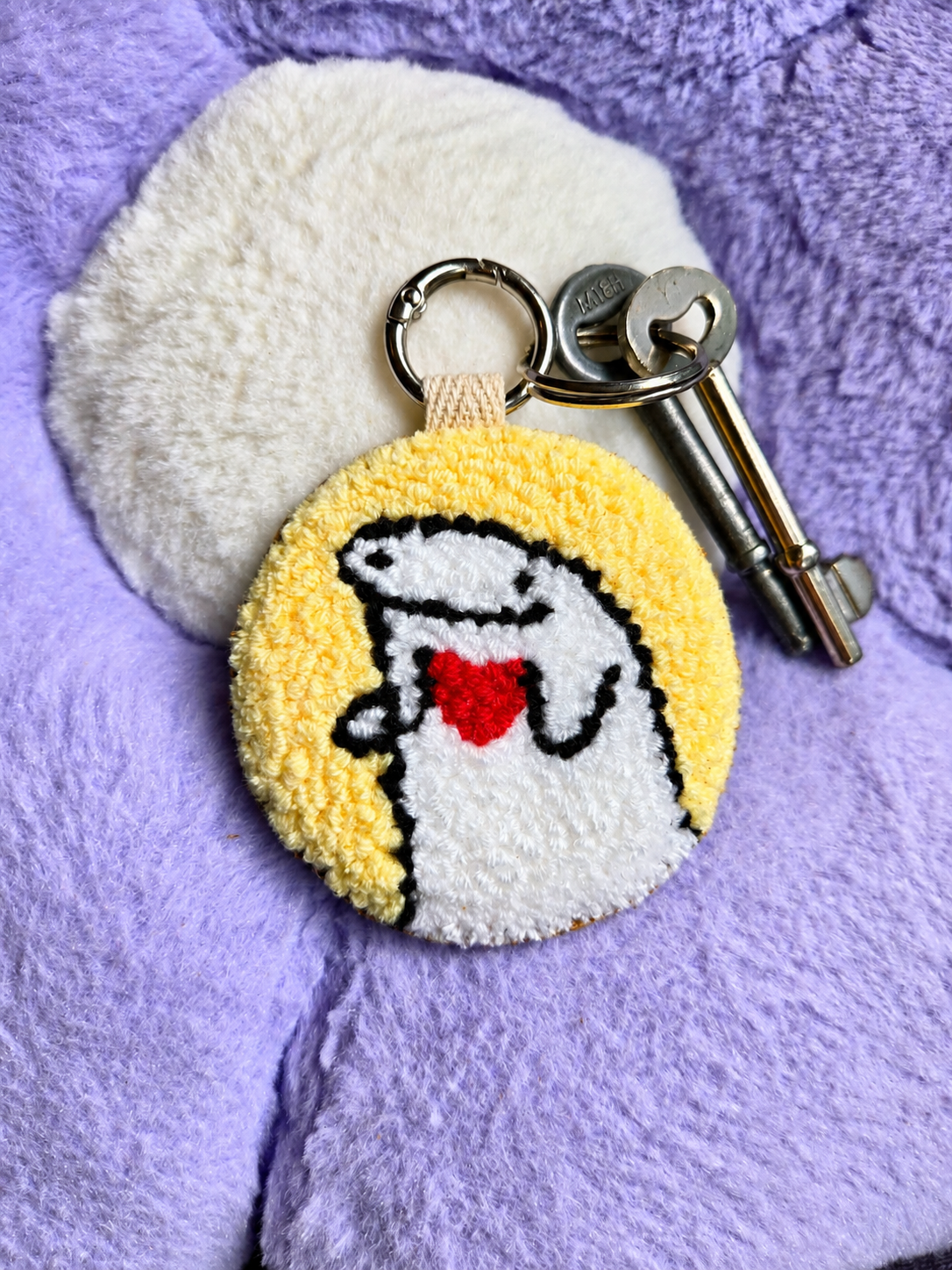 Stickman Love punch needle 2-in-1 accessory used as a keyring